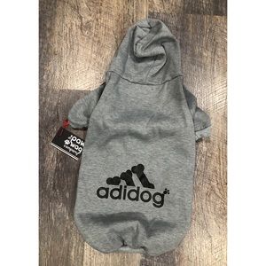❌SOLD❌  NWT Gray Adidog sweater 🐕🐾